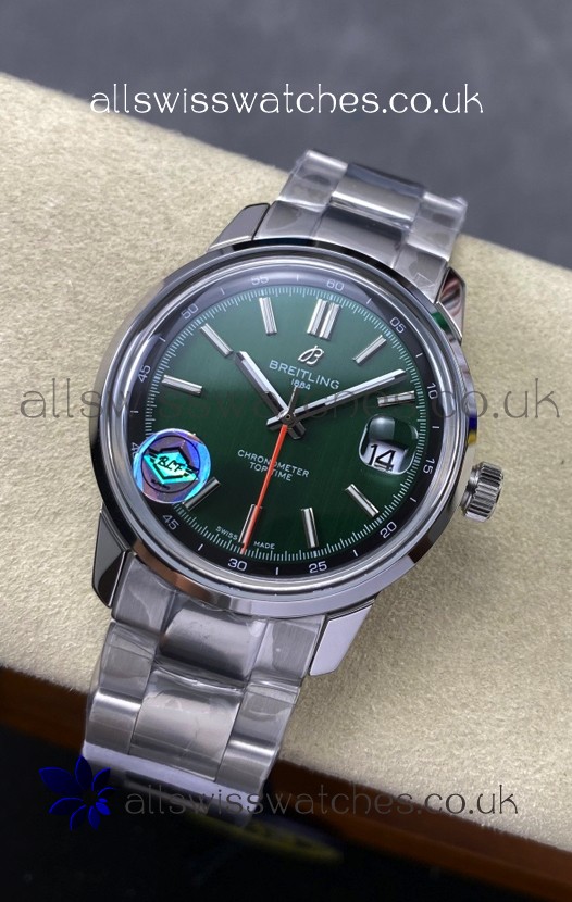 Top Time B31 38mm Green Dial Steel Strap Super Clone Watch 