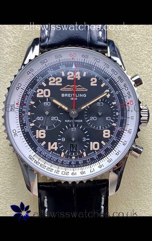 Breitling Navitimer B02 Stainless Grey Dial Swiss Replica Watch 