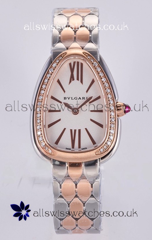 Serpenti Seduttori in Two Tone Rose Gold Casing Super Clone Watch