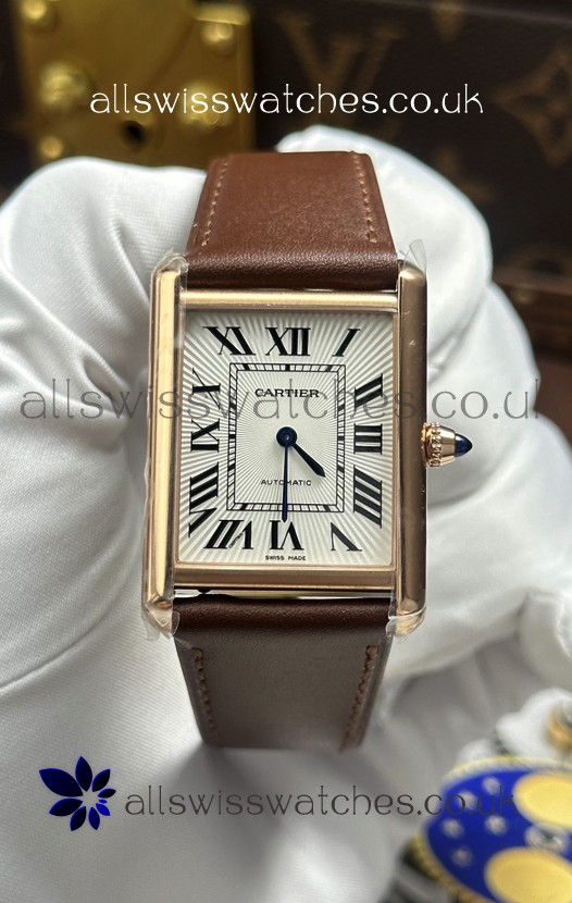 Cartier Tank Louis Automatic 27mm in Yellow Gold Super Clone Watch 