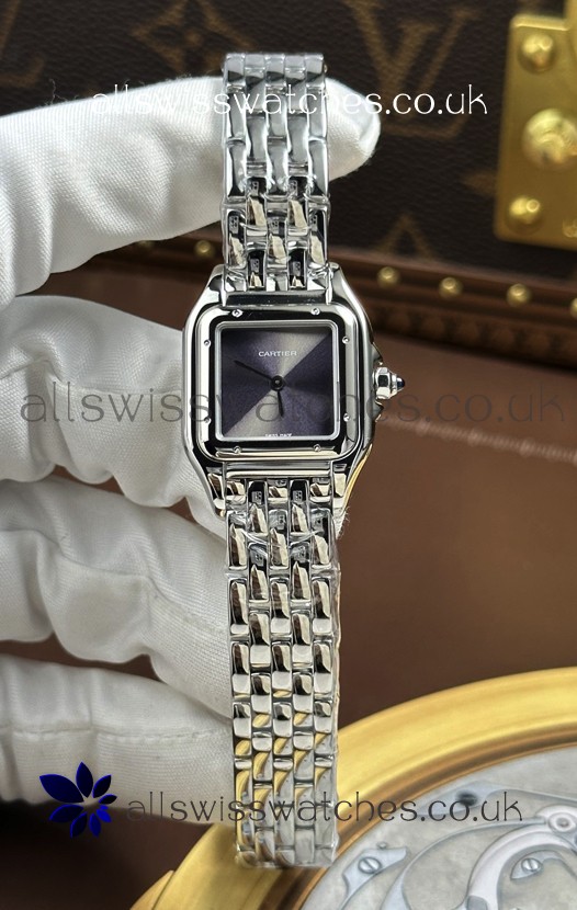 Cartier Panthere 22MM Steel Casing in Grey Dial Super Clone Watch 