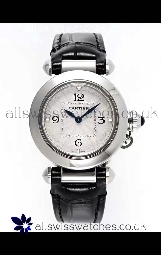 Pasha De Cartier Steel Casing Watch 30MM Super Clone Watch 