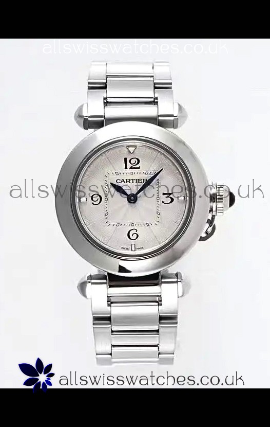 Pasha De Cartier Steel Casing Watch 30MM Super Clone Watch 