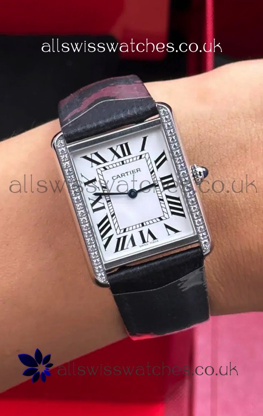 Cartier Tank Solo 27mm Steel Case Swiss Quartz Super Clone Watch 