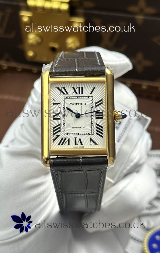 Cartier Tank Louis Automatic 27mm in Yellow Gold Super Clone Watch 