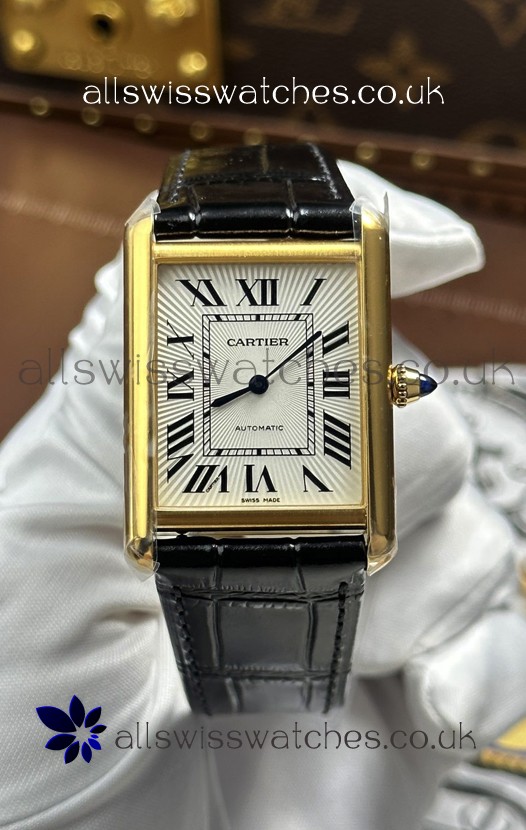 Cartier Tank Louis Automatic 27mm in Yellow Gold Super Clone Watch 