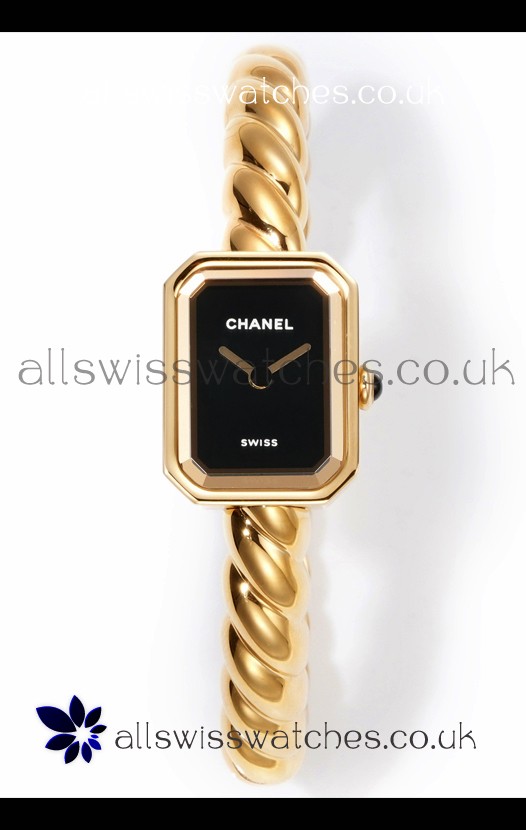 Chanel Premiere Galon Gold Swiss Quartz Watch 