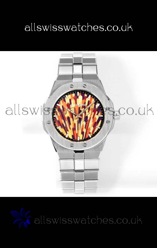 Chopard Alpine Eagle Stainless Steel Fiery Dial Super Clone Replica Watch