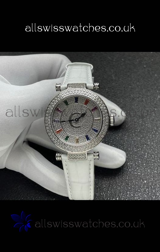 Franck Muller Double Mystery Swiss Quartz Watch in Steel Casing
