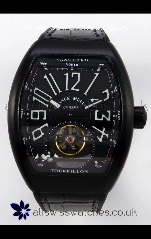 Franck Muller V45 Tourbillon Black DLC Super Clone Watch 