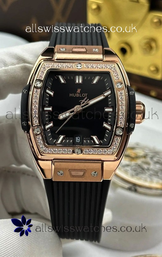 Hublot Spirit of Big Bang Rose Gold Black Dial 39MM Super Clone Watch 