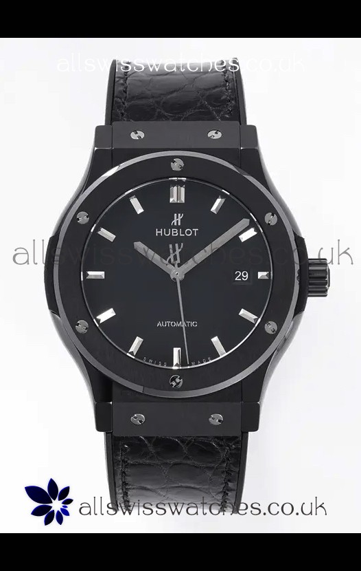 Hublot Classic Fusion Ceramic Casing Black Dial Super Clone Watch 42MM