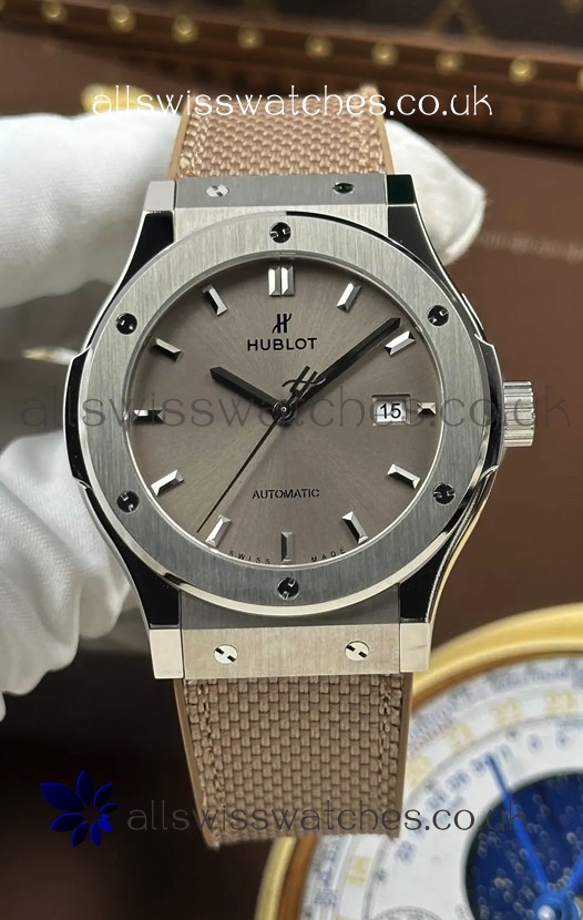Hublot Classic Fusion Titanium Taupe Dial 42MM Super Clone Watch 