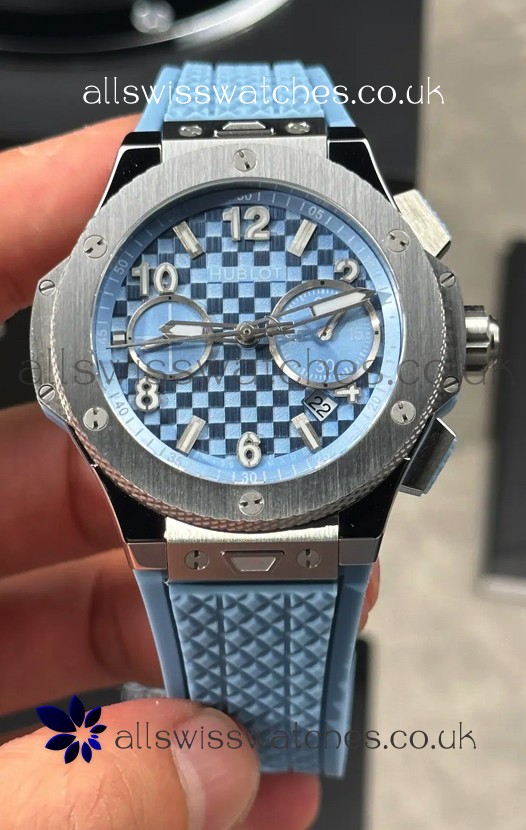 Hublot Big Bang Original Titanium Coal Blue 43MM Super Clone Watch 