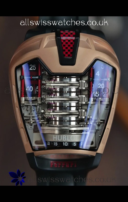 Hublot MP-05 La Ferrari DLC Coated Titanium Casing Hyper Clone Watch 