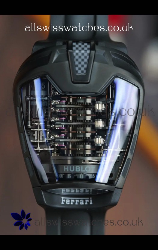 Hublot MP-05 La Ferrari Black Titanium Casing Hyper Clone Watch 