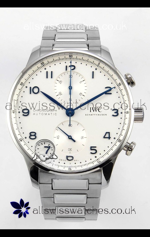 IWC Portuguese Chronograph White Dial Super Clone Watch 