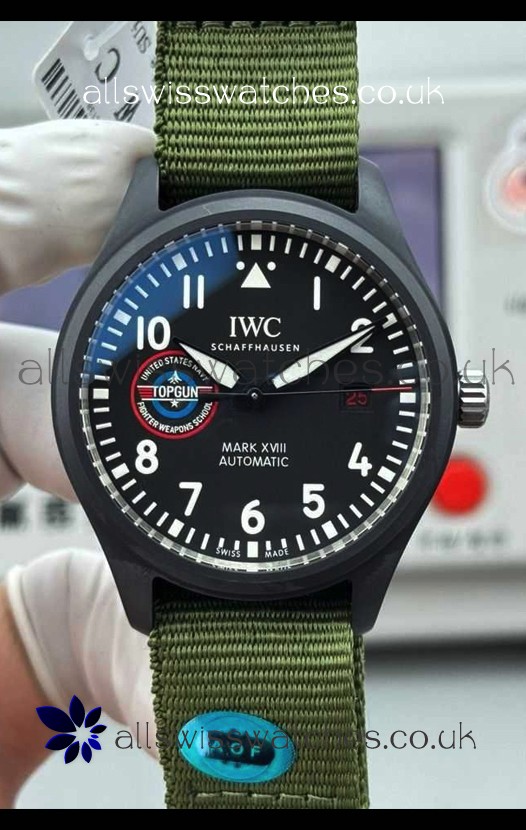 IWC PILOT'S Watch Mark XVIII Top Gun Ceramic Case Super Clone Watch 