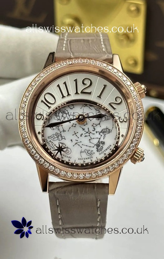 Jaeger-LeCoultre Rendez-Vous Rose Gold Super Clone Watch 