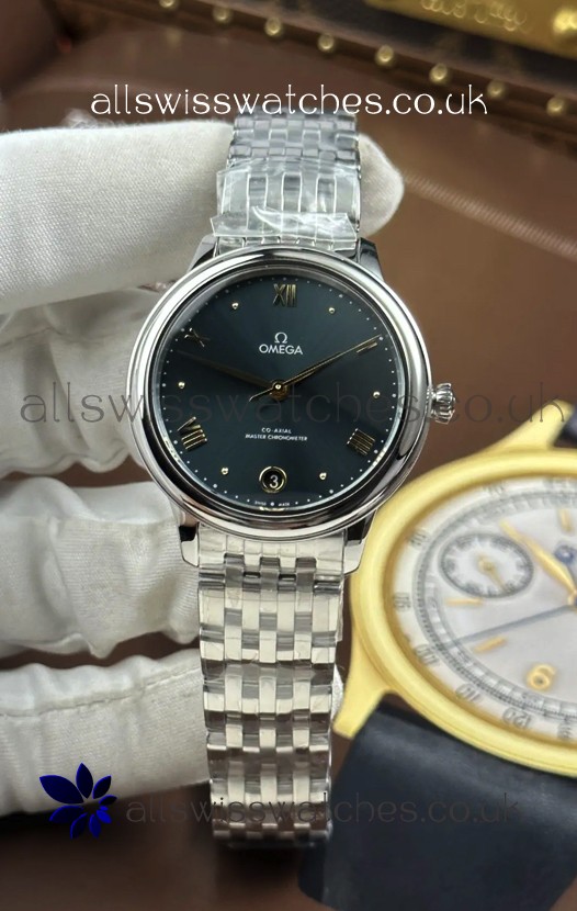 Omega De Ville Automatic 34MM Grey Dial Steel Case Super Clone Watch 