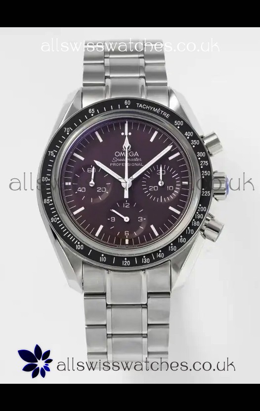 Omega Speedmaster Moonwatch Burgundy Dial 42MM Super Clone Watch