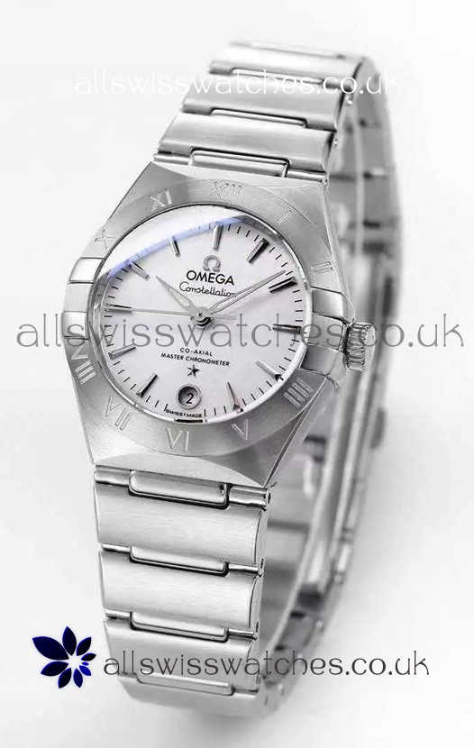 Omega Constellation 29MM Stainless Steel White Dial Automatic Super Clone Watch 
