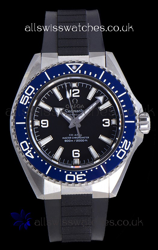 Omega Seamaster Planet Ocean Blue Bezel Rubber Strap 42MM Super Clone Watch 