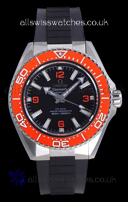 Omega Seamaster Planet Ocean Orange Bezel Rubber Strap 42MM Super Clone Watch 