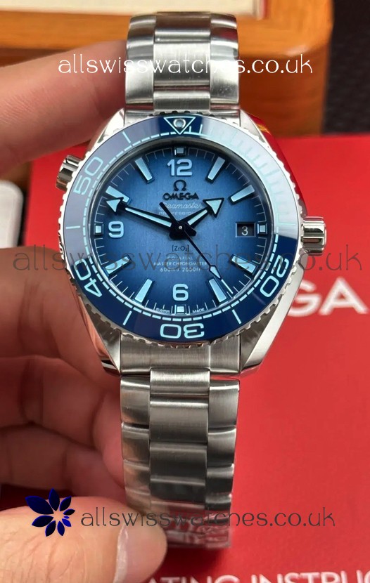 Omega Seamaster Planet Ocean 39.5MM Summer Blue Dial Super Clone Watch 