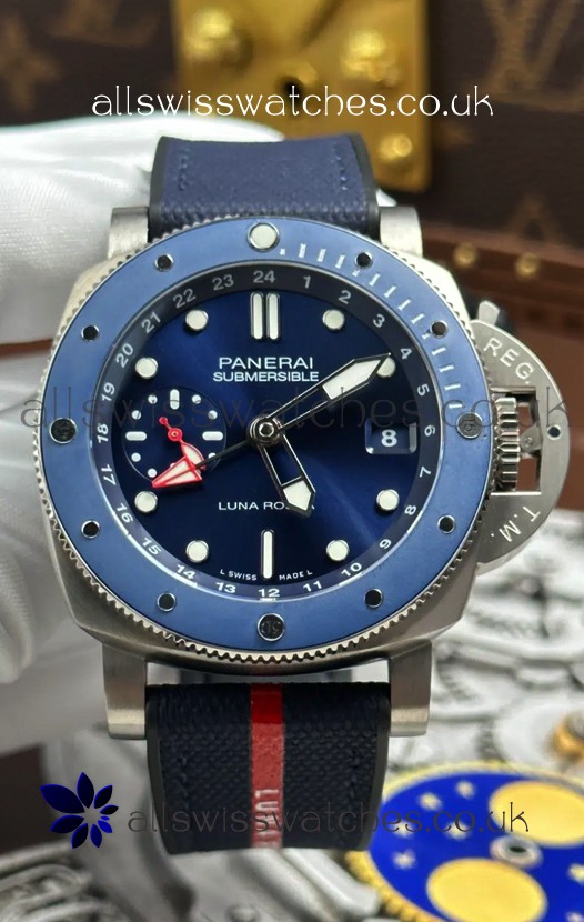 Panerai Submersible PAM01507 GMT Luna Rossa Titanio Super Clone Watch 