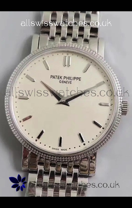 Patek Philippe Calatrava 5120G Stainless Steel White Dial Super Clone Watch 