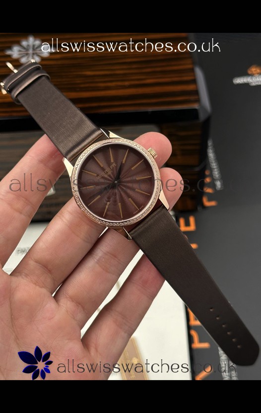 Patek Philippe Calatrava 4997 Rose Gold Brown Dial Super Clone Watch 