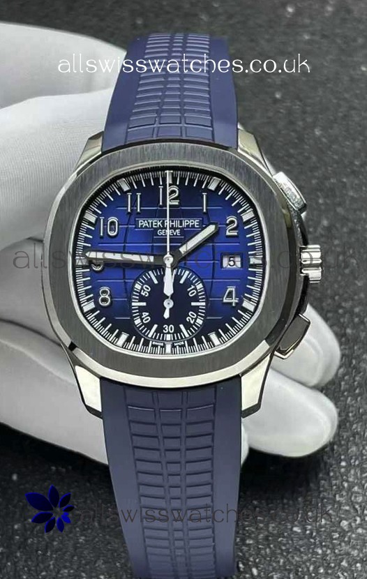Patek Philippe Aquanaut 5968 Steel Case Blue Dial Super Clone Watch 