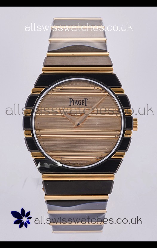 Piaget Polo 79 Two Tone Rose Gold/Black Casing 39MM Super Clone Watch 