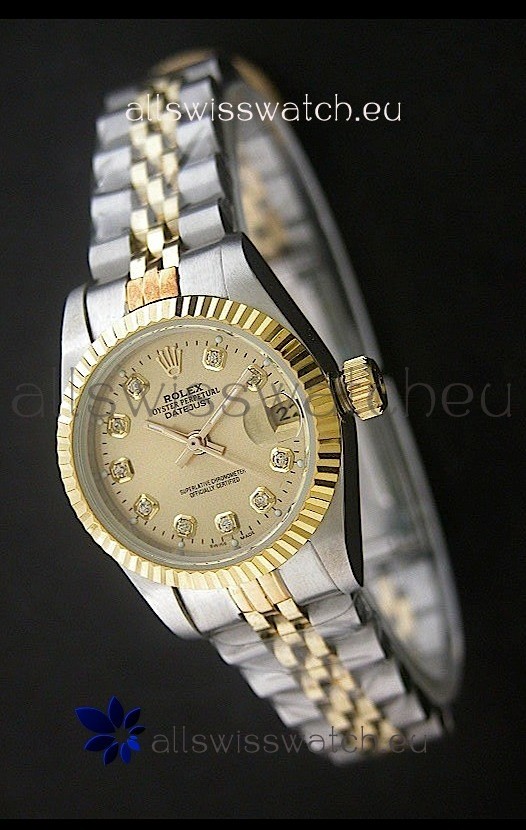Rolex Datejust Oyster Perpetual Superlative ChronoMeter Swiss Gold Watch 