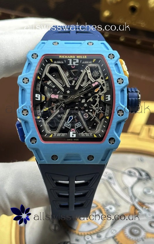 Richard Mille RM35-03 Rafael Nadal Edition Pastel Blue Quartz TPT Super Clone Watch 