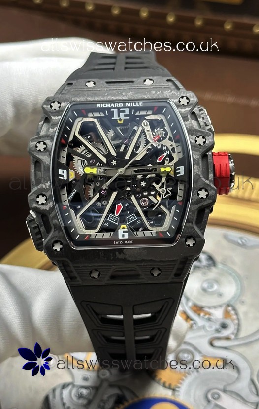Richard Mille RM35-03 Rafael Nadal Edition Black Carbon Super Clone Watch 