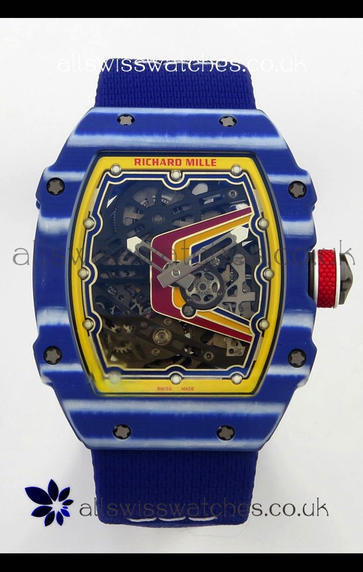 Richard Mille RM67-02 Blue NTPT 37 Grams CRMA7 Clone Movement 
