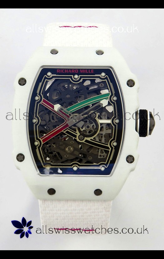 Richard Mille RM67-02 White NTPT 37 Grams CRMA7 Clone Movement 
