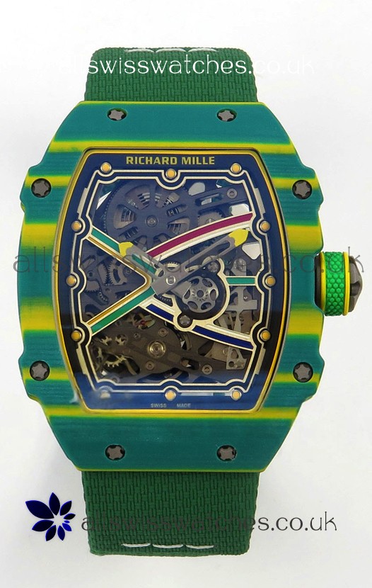 Richard Mille RM67-02 Green NTPT 37 Grams CRMA7 Clone Movement 