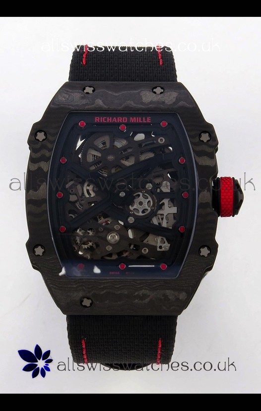 Richard Mille RM67-02 Black NTPT Velcro Strap CRMA7 Clone Movement 