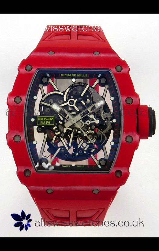Richard Mille RM035-02 Red NTPT FREE SPRUNG MVMNT Super Clone Watch