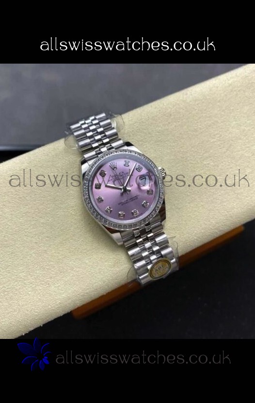 Rolex Super Clone Datejust 31MM Pink Dial Jubilee Super Clone Watch
