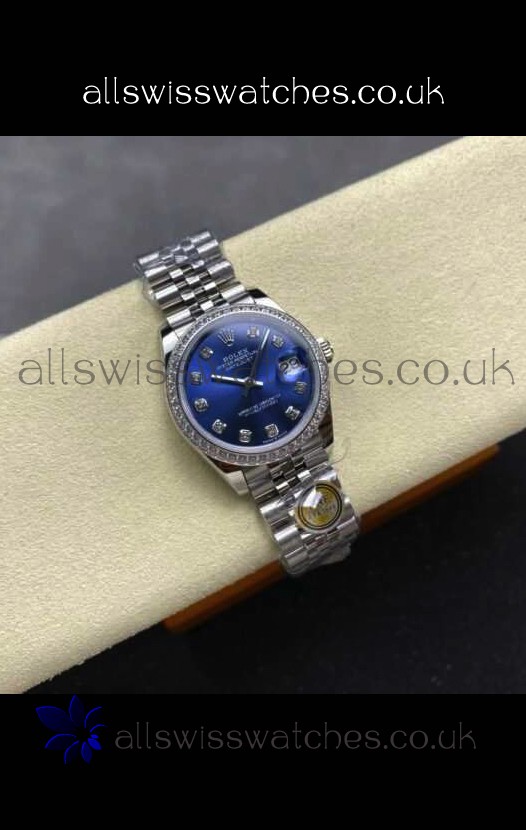 Rolex Super Clone Datejust 31MM Blue Dial Jubilee Super Clone Watch 