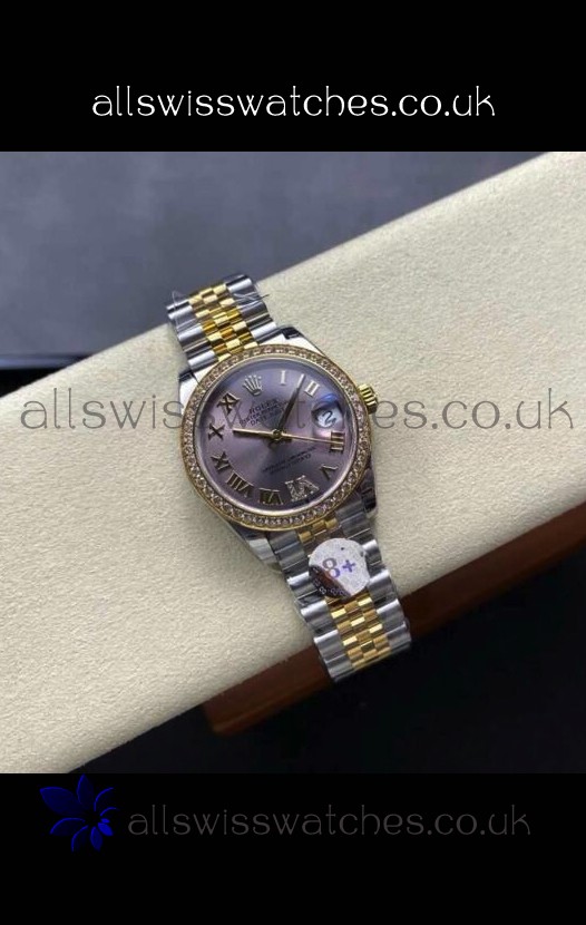 Rolex Super Clone Datejust 31MM Grey Dial Yellow Gold Super Clone Watch 