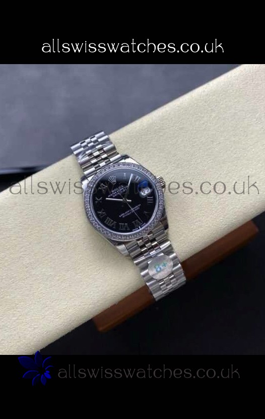 Rolex Super Clone Datejust 31MM Black Dial Steel Case Super Clone Watch 