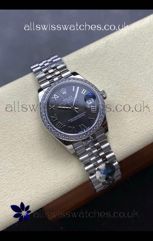 Rolex Super Clone Datejust 31MM Grey Dial Steel Case Super Clone Watch 