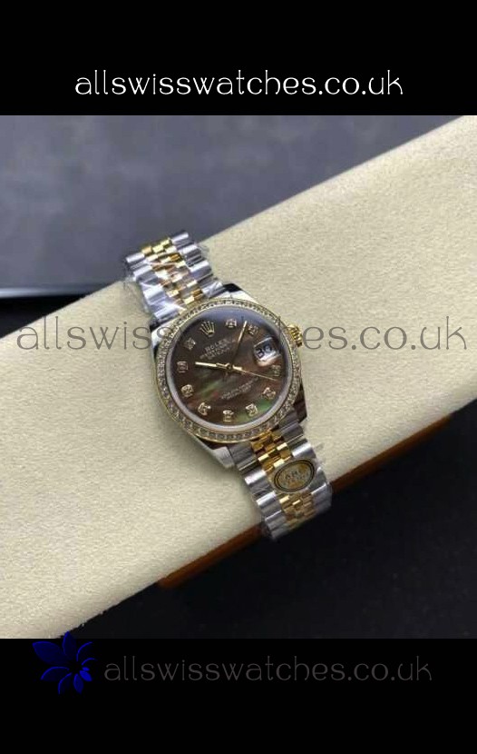 Rolex Super Clone Datejust 31MM Pearl Dial Yellow Gold Super Clone Watch 