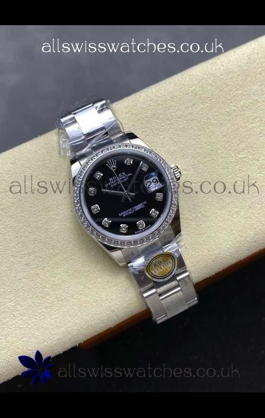 Rolex Super Clone Datejust 31MM Black Dial Steel Case Super Clone Watch 