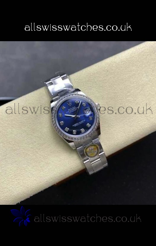 Rolex Super Clone Datejust 31MM Blue Dial Steel Case Super Clone Watch 
